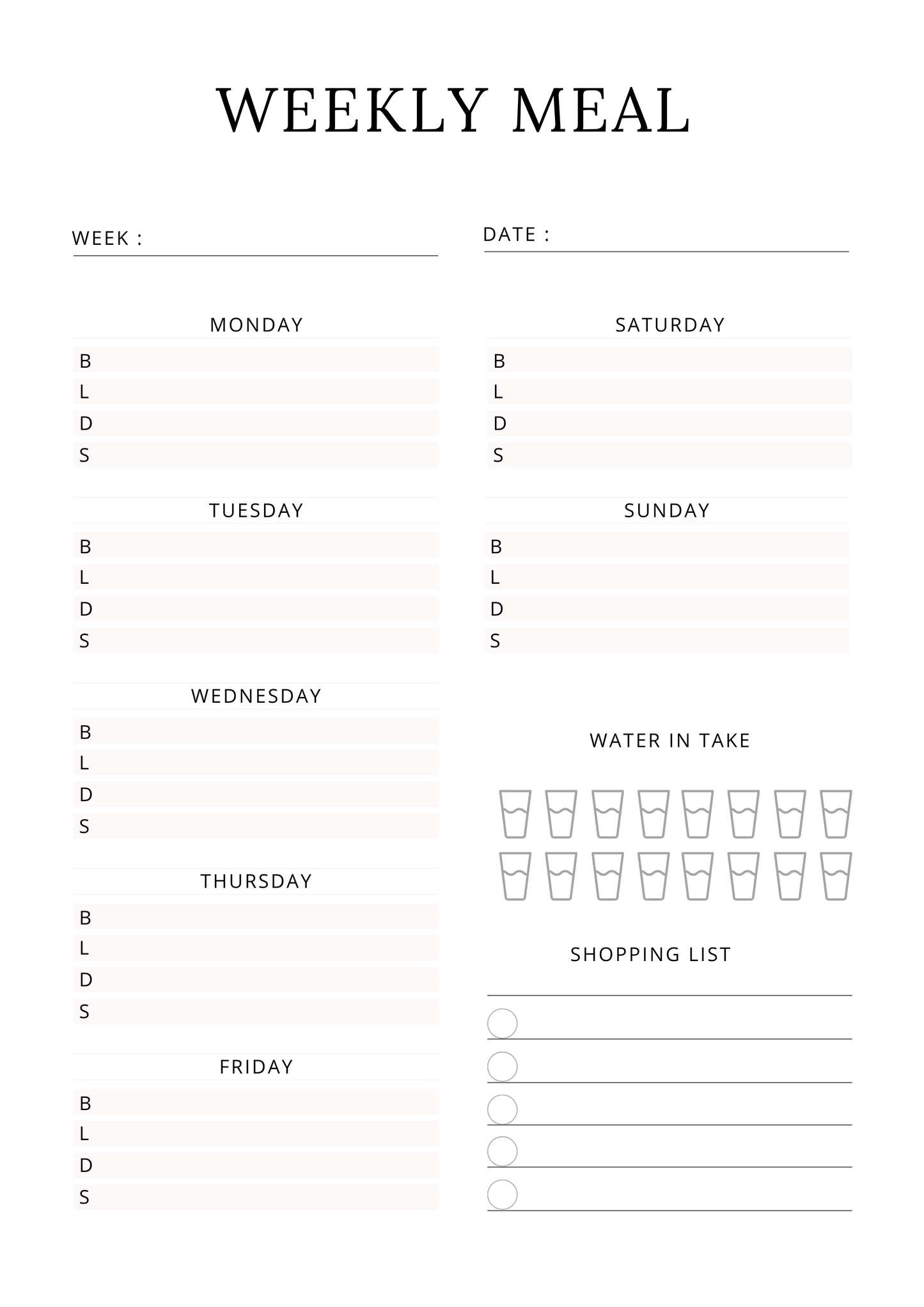 Fit and Focus - Health Wellness Digital Planner Bundle