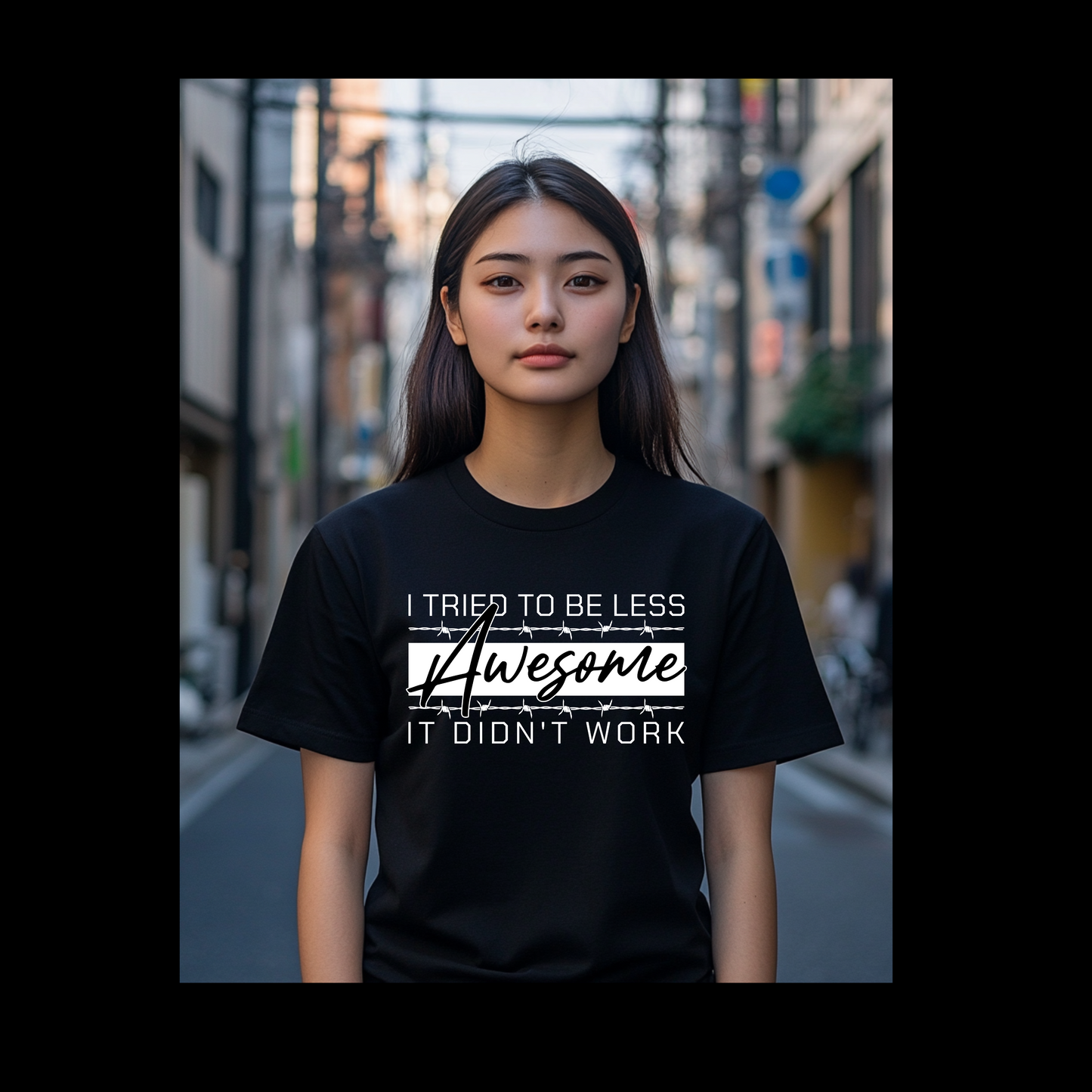 Funny unisex T-shirt with the quote “I tried to be normal, but it didn’t work” printed on front – quirky cotton tee for men and women.