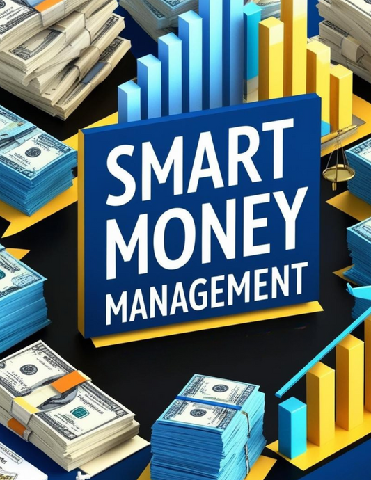 A digital planner titled ‘Smart Money Management’ with a clean, professional layout. Designed to help you budget, track expenses, save money, and build better financial habits. 